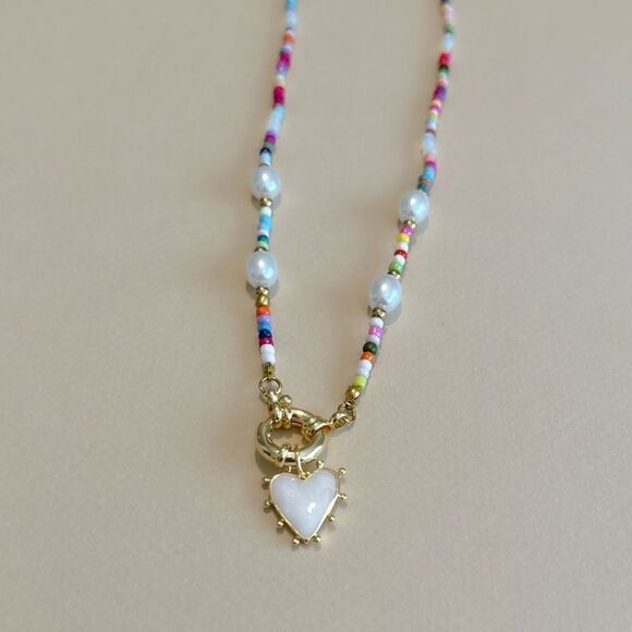 Boho heart necklace #1299 - Picture 3 of 4